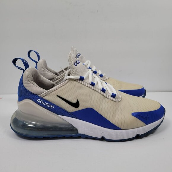 Nike Air Max 270 Golf Other - Nike Air Max 270 Men's White Blue Golf Shoes CK6483-106 US Size 11.5